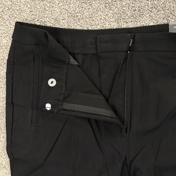 Worthington Women's Slim Leg Pants Size 14 Black Mid Rise 26.5" Inseam NWT $49 - Picture 4 of 16